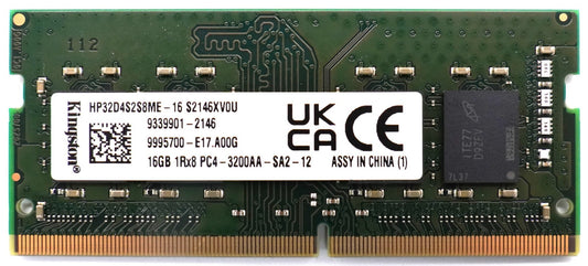 Kingston 16GB DDR4 3200MHz RAM SO-DIMM Notebook Speicher (1Rx8) HP32D4S2S8ME-16
