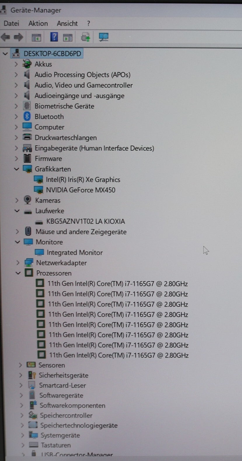 Lenovo ThinkPad T15 Gen2 i7-1165G7 32GB RAM 512GB SSD 15,6 NVIDIA MX450 #T10