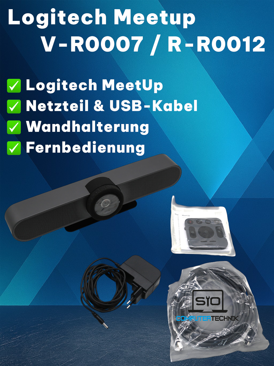 Logitech MeetUp ConferenceCam – Modell V-R0007 / R-R0012 NEU & originalverpackt