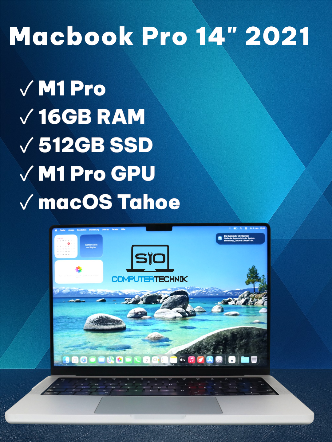 Apple MacBook Pro 14″ (2021) – Apple M1 Pro 16 GB RAM  512 GB macOS Tahoe #103