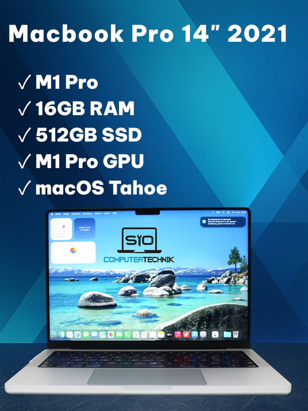 Apple MacBook Pro 14″ (2021) – Apple M1 Pro 16 GB RAM  512 GB macOS Tahoe #103