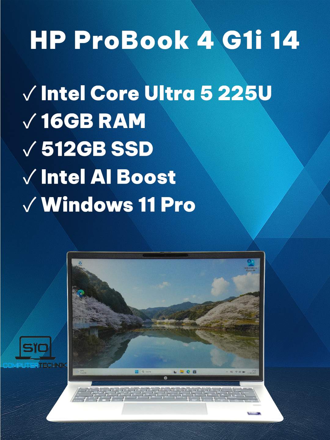 HP ProBook 4 G1i 14 Intel Core Ultra 5 225U 16GB RAM 512GB SSD 14" FullHD+ #H1
