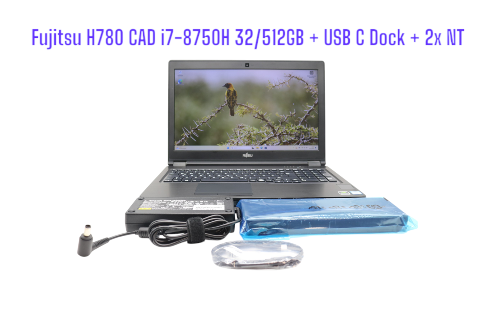 Fujitsu Celsius H780 i7-8750H 32GB RAM 512 SSD NVMe 15,6 FullHD + Dock + 2NT