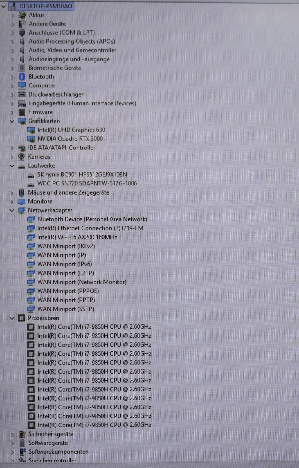 HP Zbook 17 G6 XXL CAD i7-9850H 64GB RAM 1TB SSD NVMe NVIDIA RTX3000 Win 11