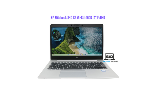 HP Elitebook 840 G6, i5-8265U 16GB RAM NEUE 512GB SSD 14" FullHD Win11
