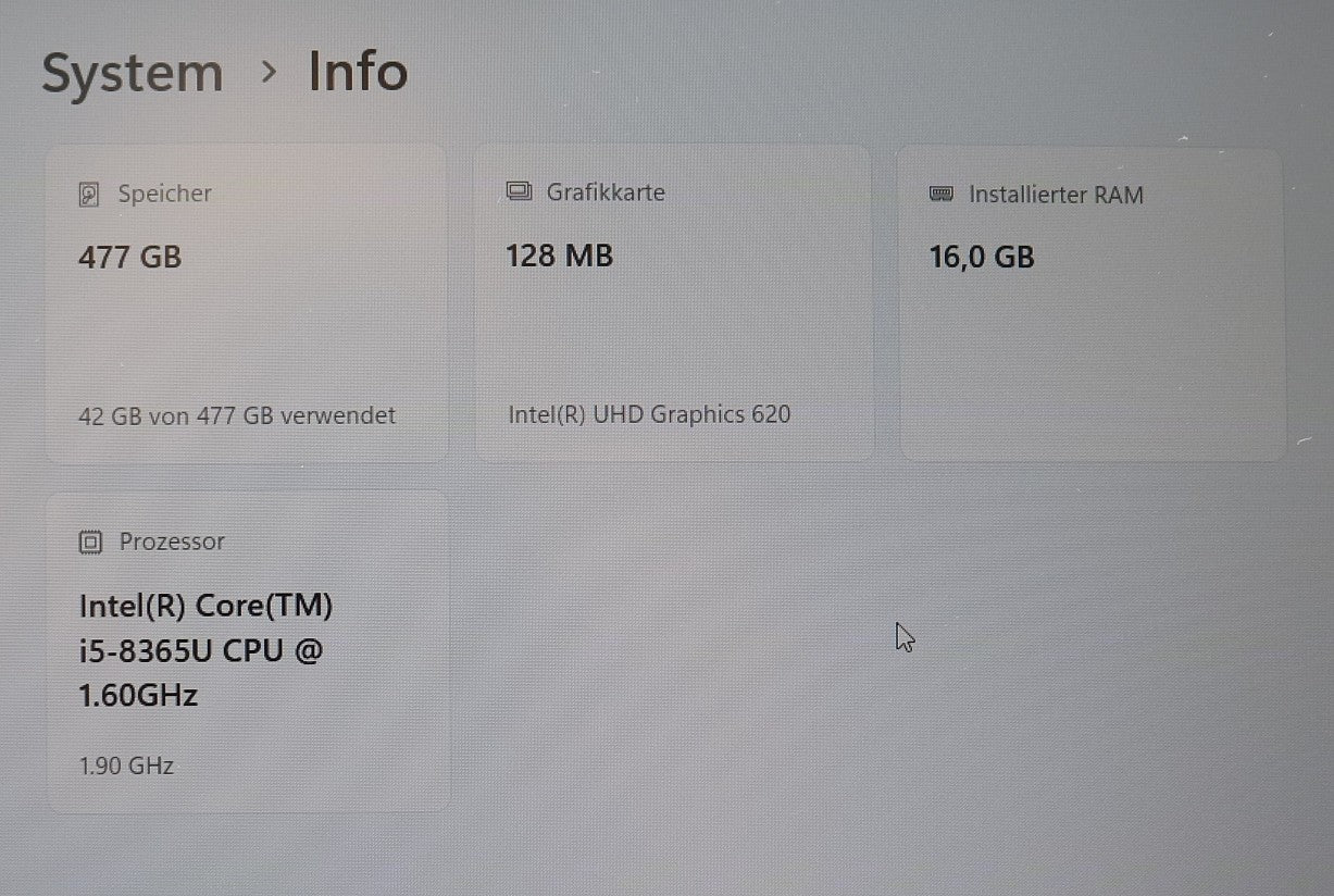 HP EliteBook 850 G6  i5-8365U 16GB RAM  256GB SSD NVMe  15,6" FullHD IPS (matt)