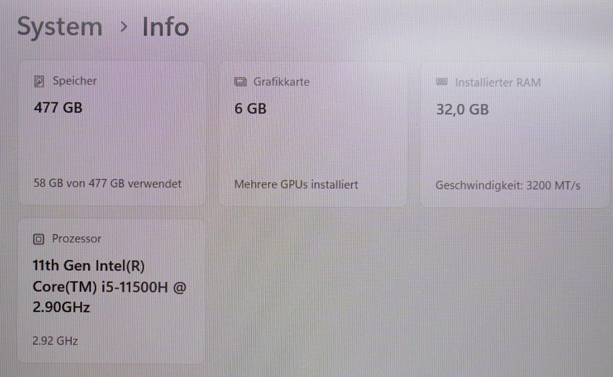 Dell Precision 7560 i5-11500H 32GB RAM 512GB SSD 15,6" FHD RTX A3000 Win11