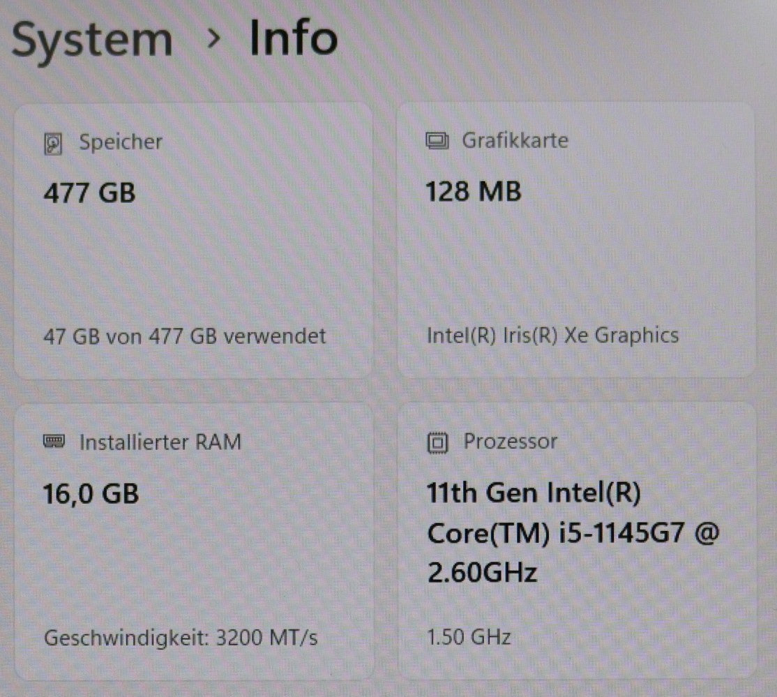 Dell Latitude 5520 i5-1145G7 16GB RAM 512GB SSD NVMe 15,6 Zoll FullHD #43