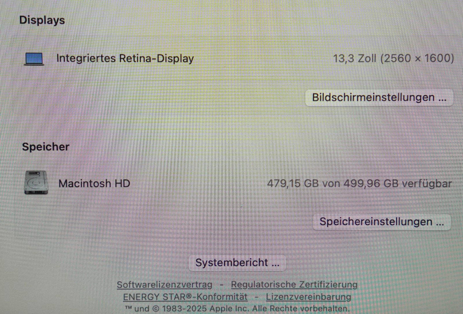 MacBook Pro 2020 13,3" Retina i5-10th Gen. 16GB RAM 512GB SSD Intel Iris+ #651
