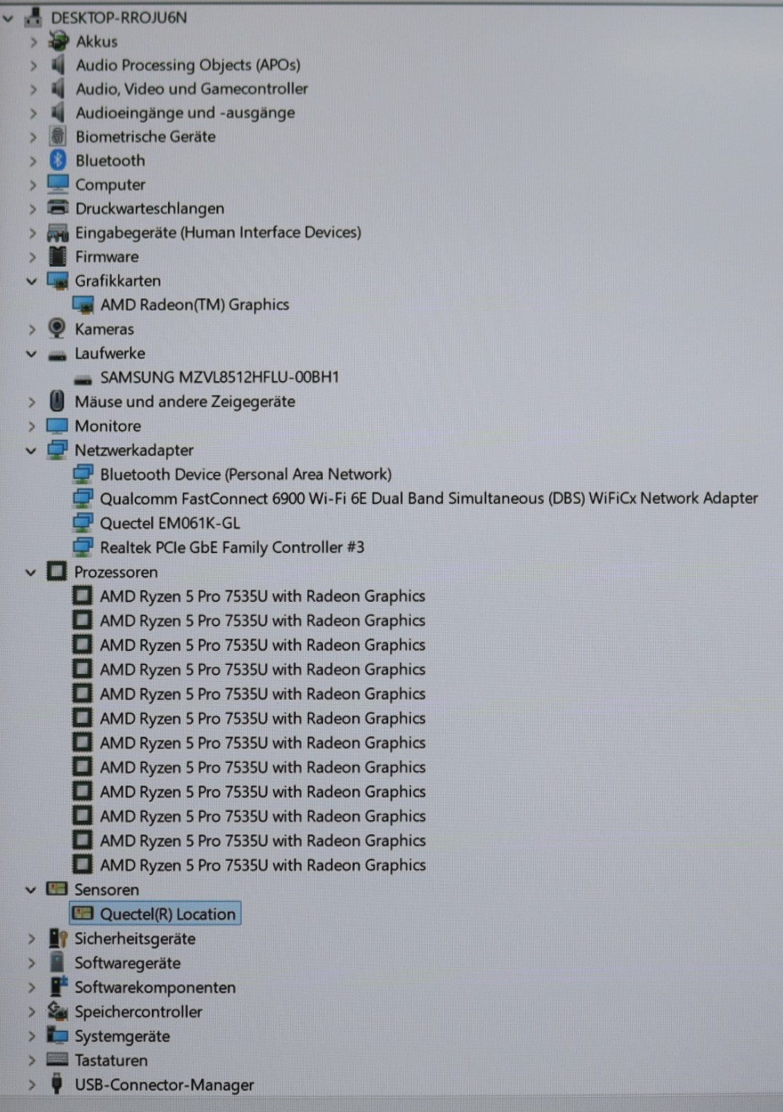 Lenovo ThinkPad L16 Gen1 Ryzen 5 Pro 7535U 16GB RAM 512GB SSD 16 Zoll FHD