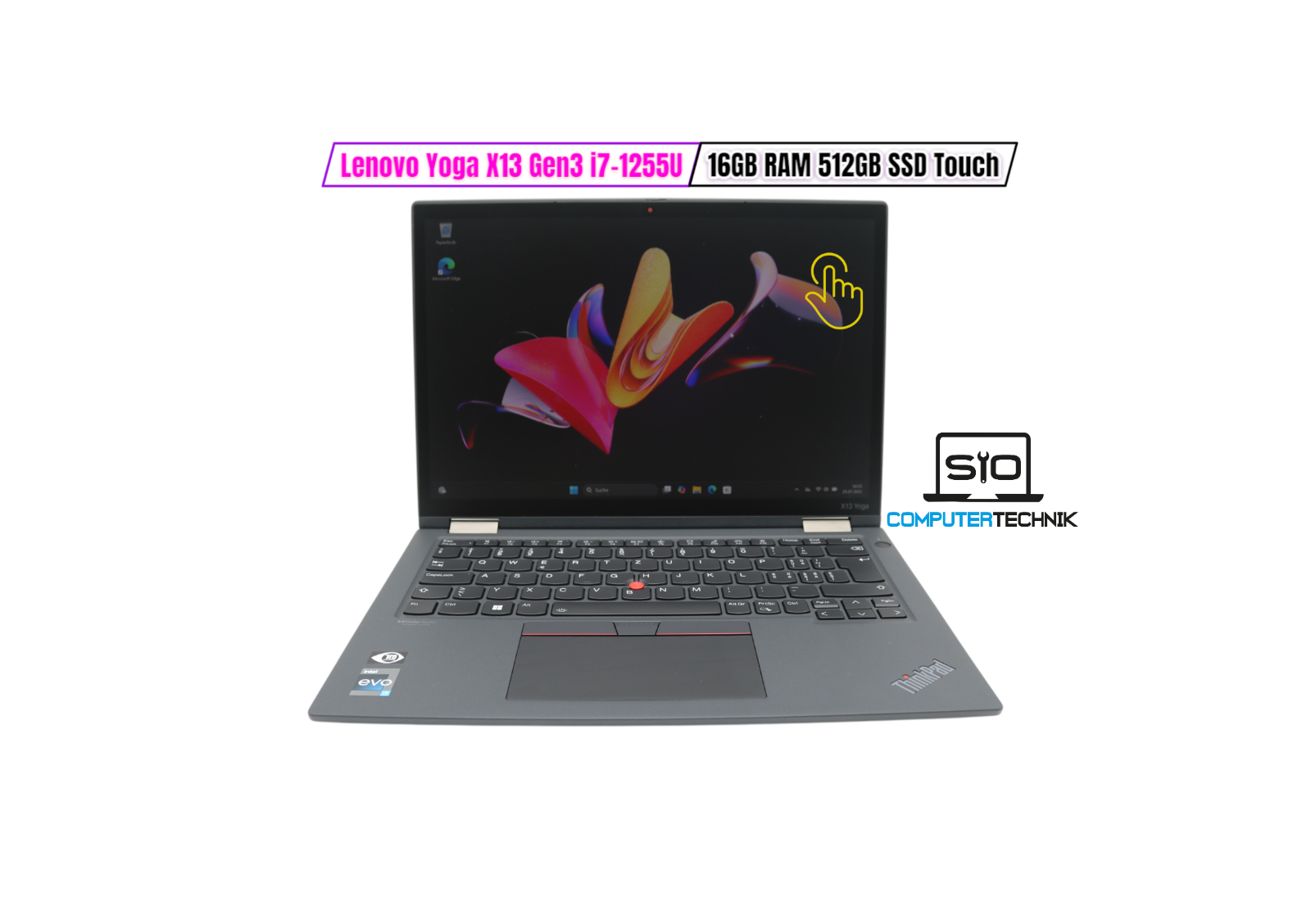 Lenovo ThinkPad X13 Yoga Gen 3 i7-1255U Gen 3 16GB RAM 512GB SSD Full HD AZERTY