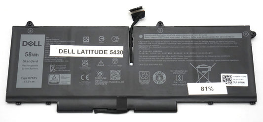 Dell Original Akku Latitude 5430 15.2V 3625mAh Model 07KRV 81% Kapazität
