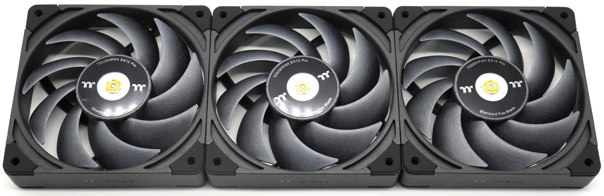 Thermaltake TOUGHFAN EX12 Pro 120mm PWM Gehäuselüfter 3er Set Reverse Schwarz