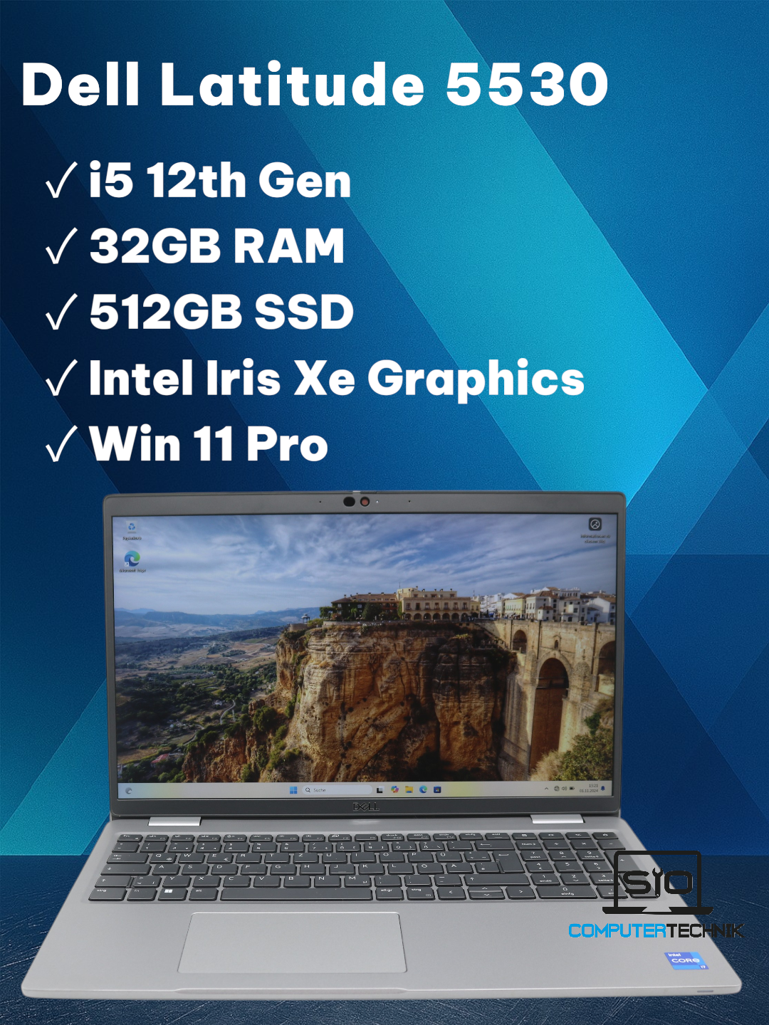 Dell Latitude 5530 i5-1235U 32GB RAM 512GB SSD IRF Cam. 15,6" FHD Win 11 #D6