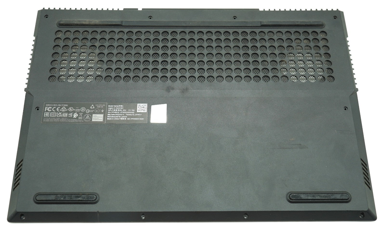 Original Lenovo Legion 5 15ACH6H Bottom Case Untergehäuse Bodenplatte Base Cover