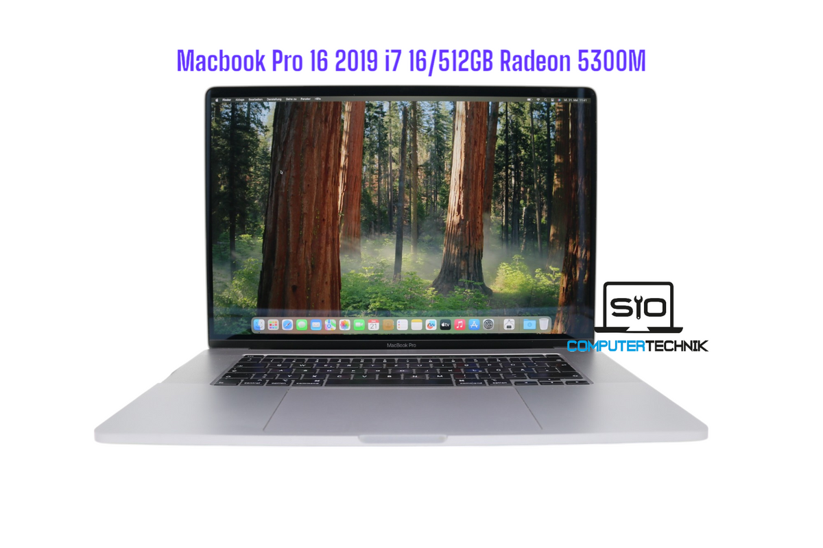 MacBook Pro 2019 16" i7-9th Gen. 16GB RAM 512GB SSD AMD Radeon 5300 GPU #570