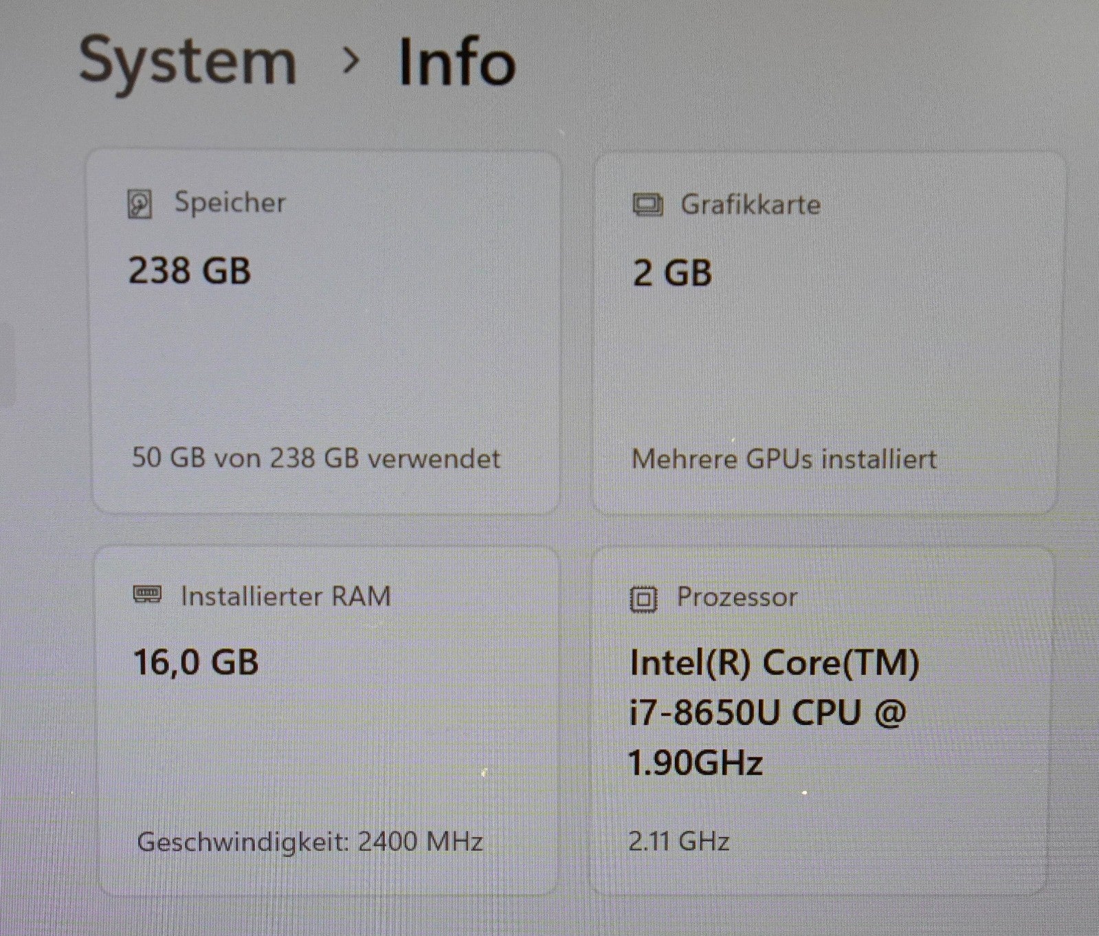 Lenovo ThinkPad T480 i7-8650U 16GB RAM 256GB SSD UHD GeForce MX150 Win11 #E1