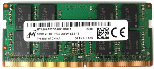 Micron 16GB DDR4 2666MHz SO-DIMM Laptop RAM (2Rx8) PC4-2666V-SE1-11