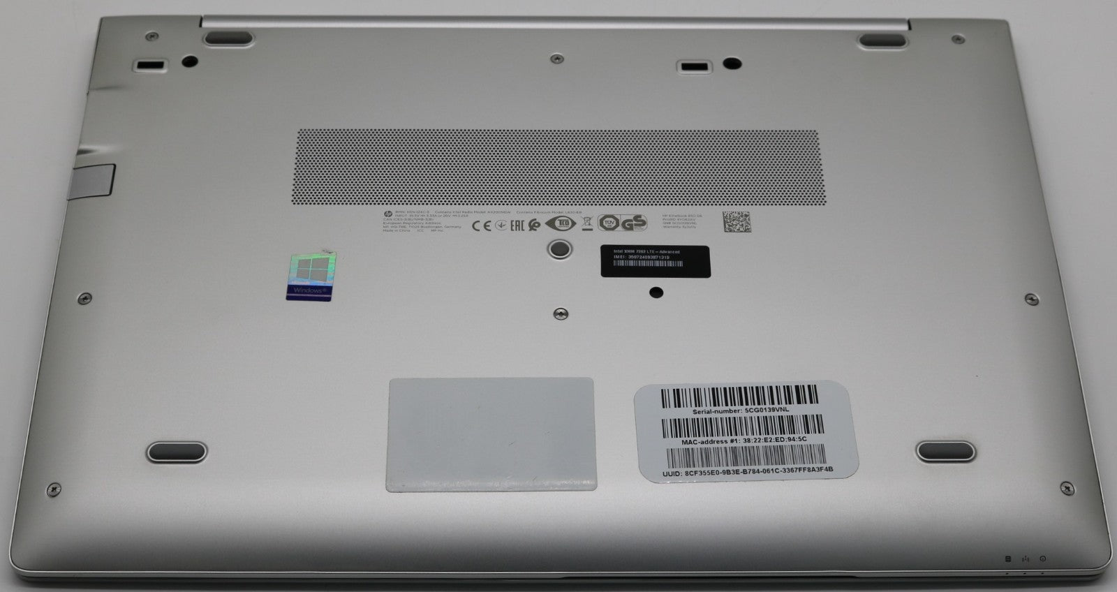 HP EliteBook 850 G6  i5-8365U 16GB RAM  512GB SSD NVMe  15,6" FullHD IPS (matt)