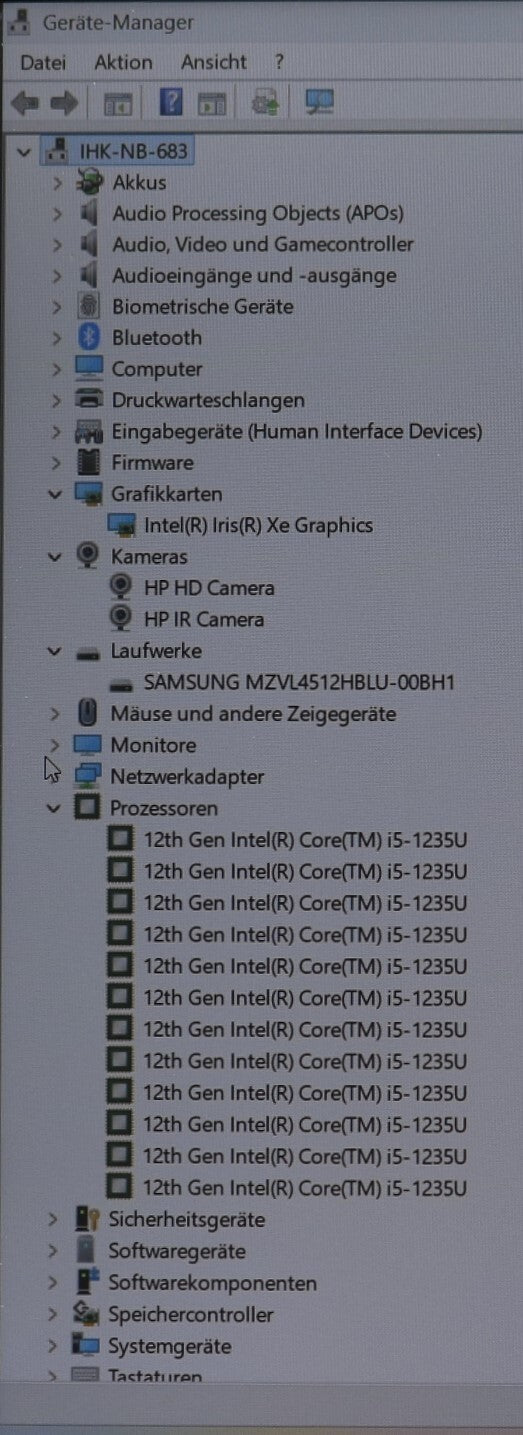 HP Probook 450 G9 i5-1235u 32GB RAM 512GB SSD (neu) 15,6" FullHD Backlight