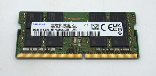 32GB 2Rx8 PC4 DDR4-3200AA-SE1-11 Samsung DDR4 SO-DIMM Laptop Notebook RAM