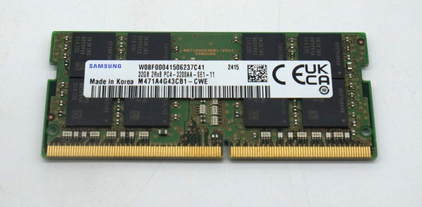 32GB 2Rx8 PC4 DDR4-3200AA-SE1-11 Samsung DDR4 SO-DIMM Laptop Notebook RAM