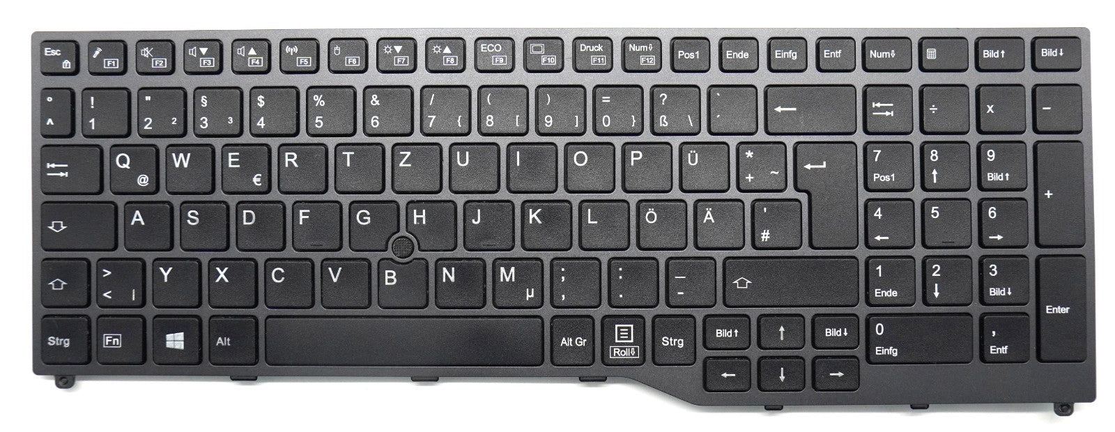 ⌨️ Original Fujitsu Tastatur –QWERTZ Celsius H7510 / H780  -  ohne Backlight