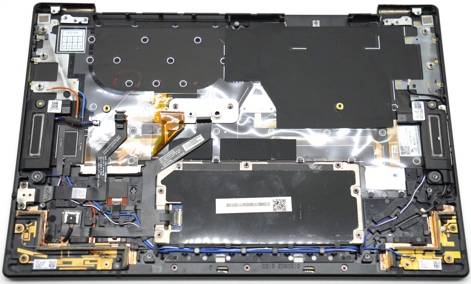 Lenovo ThinkPad Z13 Gen 1 Topcase Palmrest Tastatur Touchpad ohne Bottom Cover