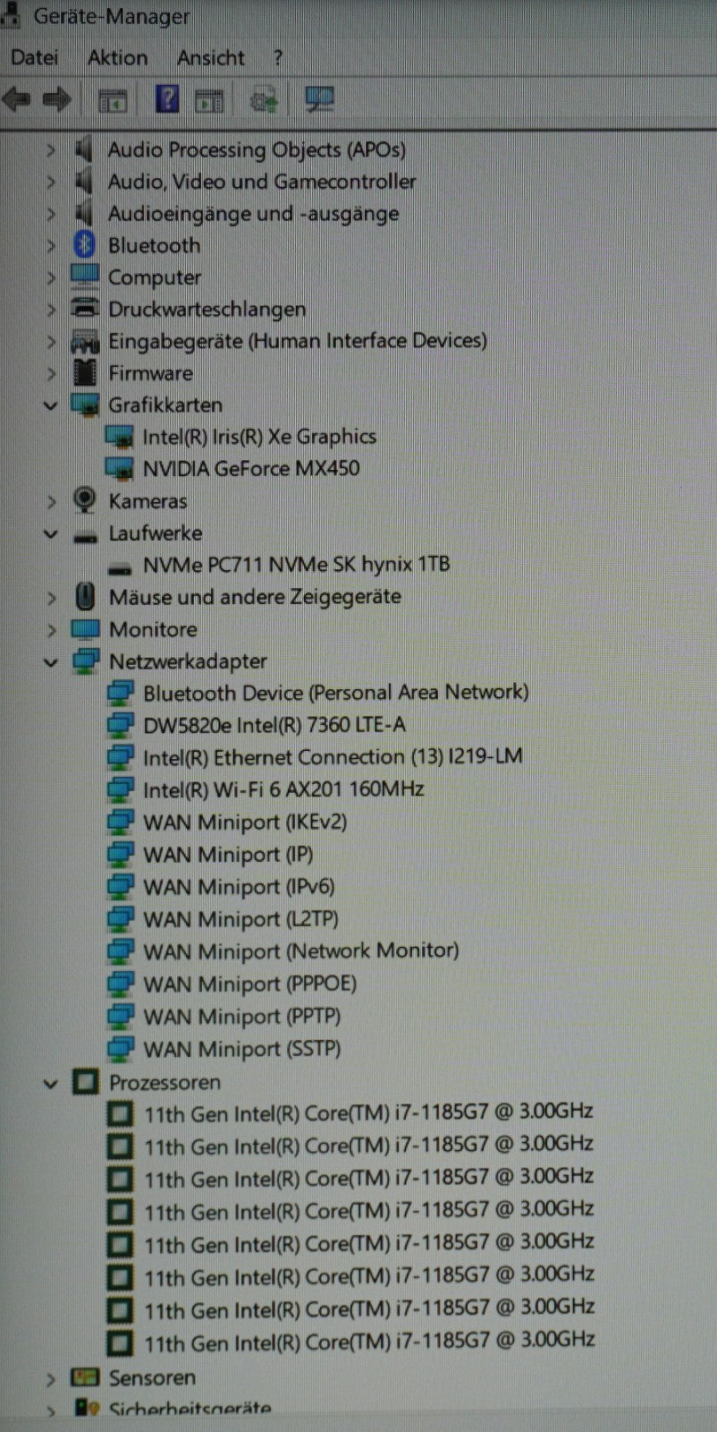 Dell Latitude 5520 i7-11th Gen 32GB RAM 1TB SSD NVMe 15,6 Zoll FullHD MX450 #55