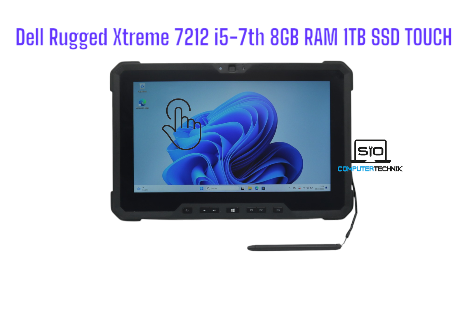 Dell Latitude 7212 Rugged Xtreme | i5-7th Gen. | 8GB RAM | 1TB SSD | Touch mit S