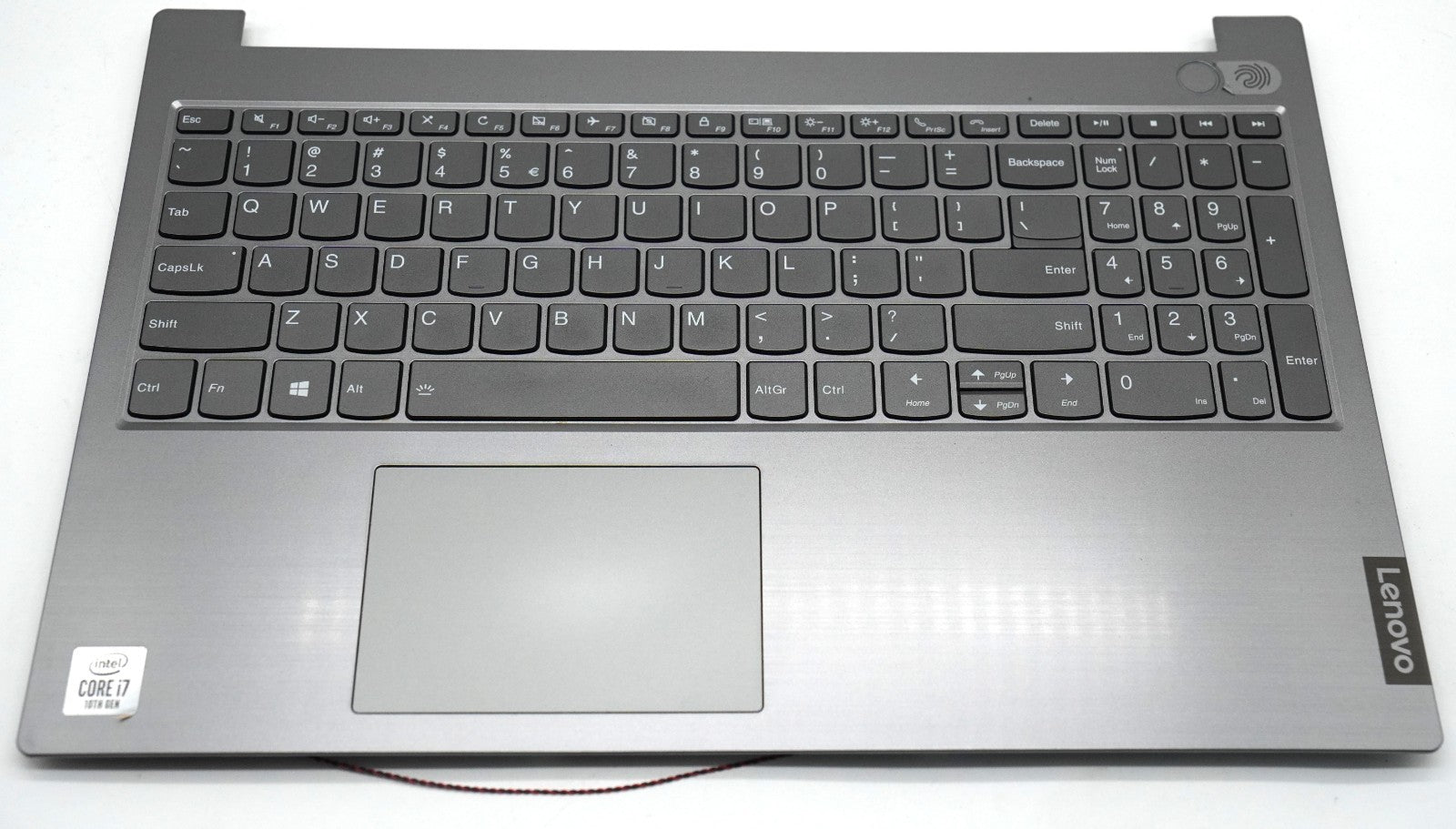 Lenovo ThinkBook 15-IIL Topcase Palmrest QWERTY Tastatur Touchpad Fingerprint