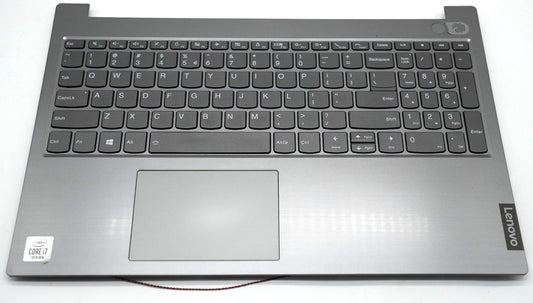 Lenovo ThinkBook 15-IIL Topcase Palmrest QWERTY Tastatur Touchpad Fingerprint