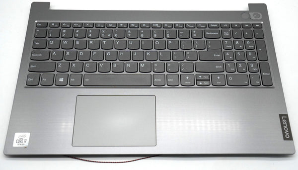 Lenovo ThinkBook 15-IIL Topcase Palmrest QWERTY Tastatur Touchpad Fingerprint