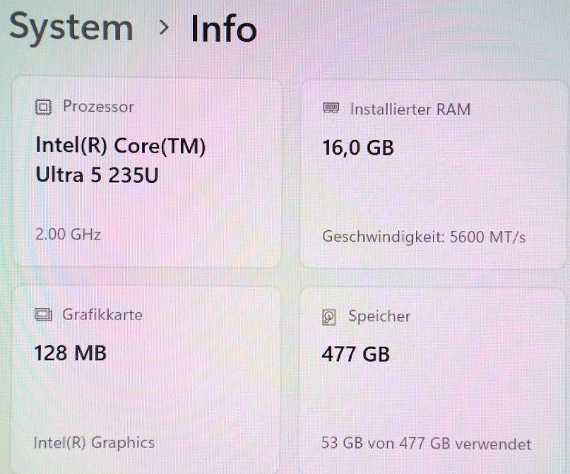 Dell Pro 14 Plus Intel Core Ultra 5 16GB RAM 512GB SSD 14'' WUXGA TOUCH Win11