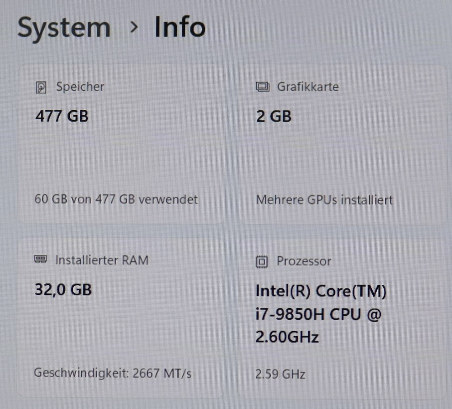 Dell Latitude 5501 i7-9850H 32GB RAM 512GB SSD NVMe 15,6" FullHD NVIDIA MX150