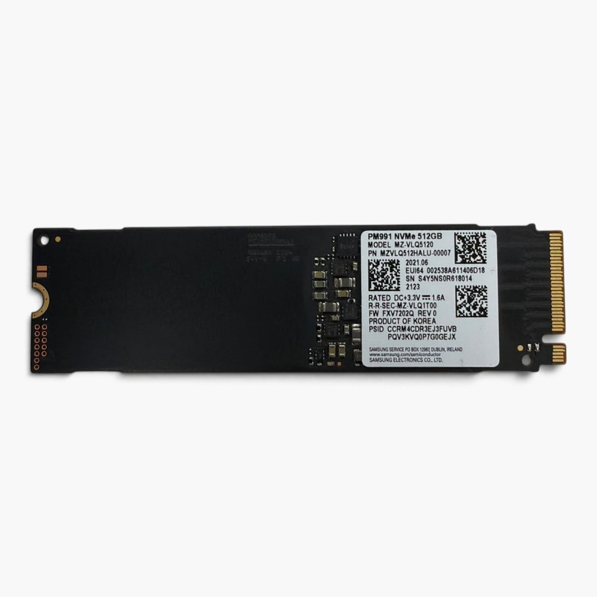 Samsung PM991 512GB NVMe SSD M.2 2280 PCIe 3.0 x4 MZVLQ512HALU Laptop SSD