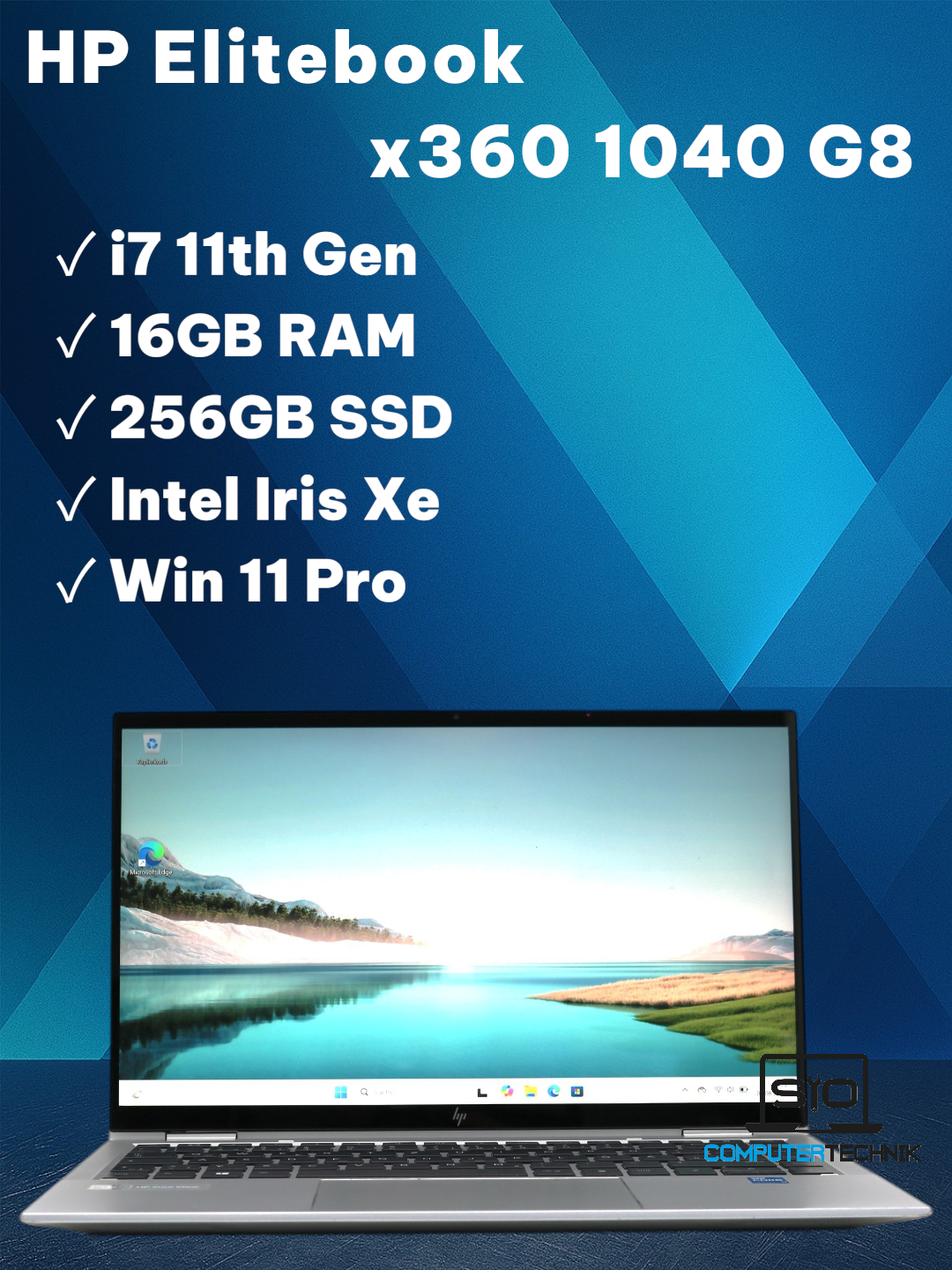 HP EliteBook x360 1040 G8 14 Zoll Intel i7-11th 16GB 256GB SSD 2in1 TOUCH