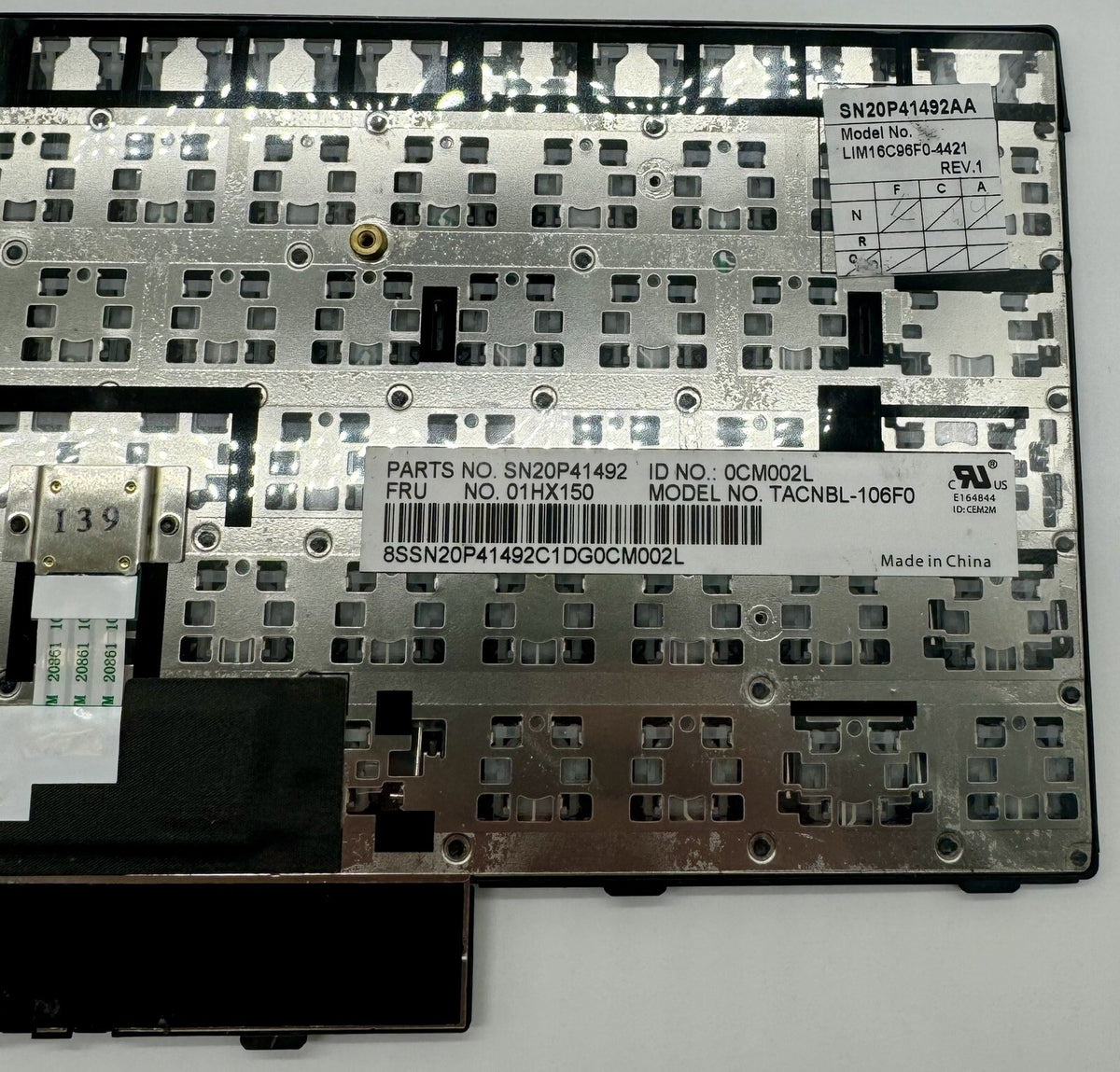 Lenovo ThinkPad T570 T580 Original Tastatur AZERTY French FRU:01HX150