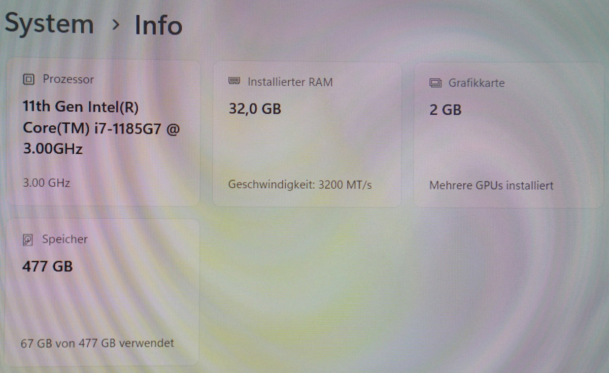 HP Elitebook 850 G8 Intel i7-1185G7 32GB RAM 512GB SSD 15,6 FullHD IPS Win11