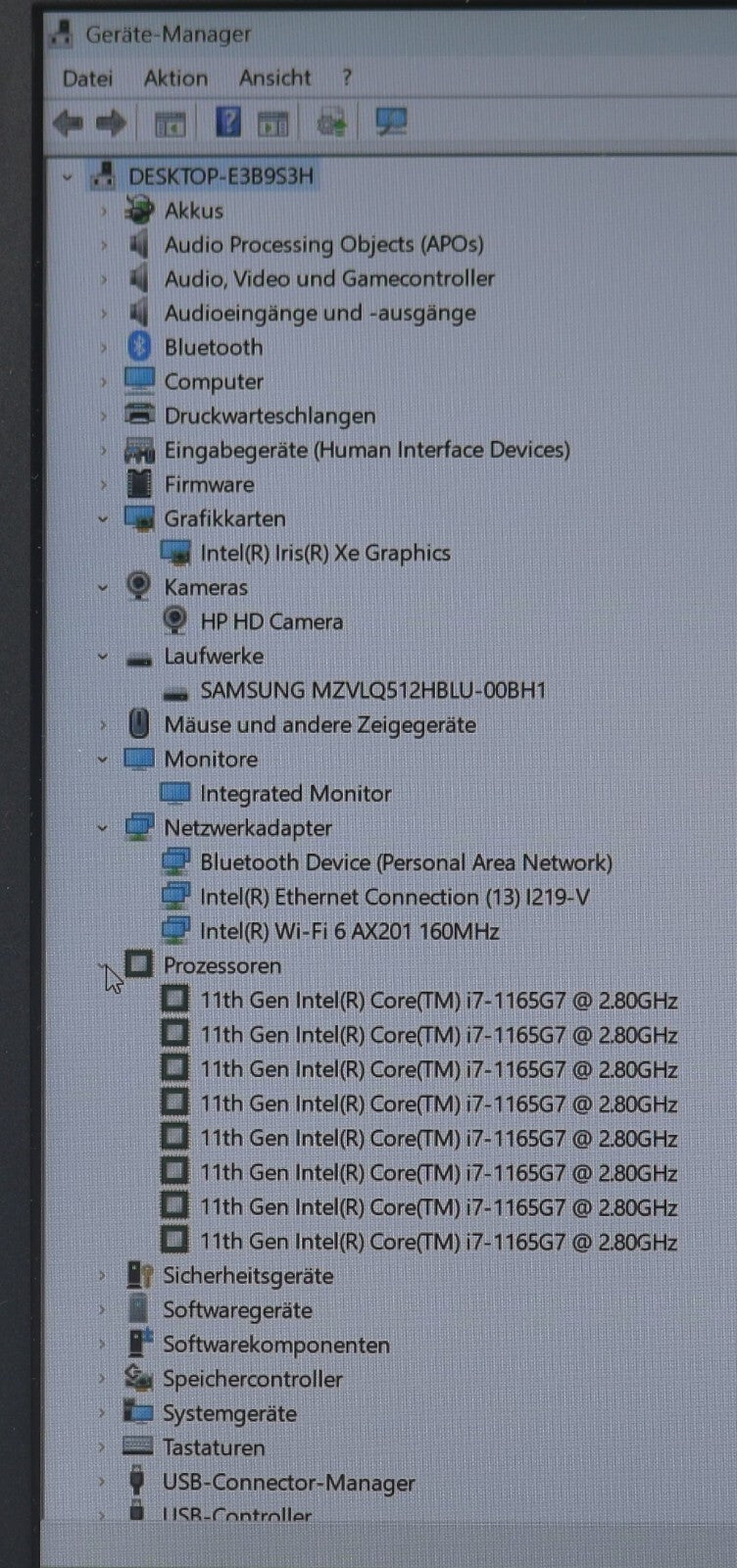 HP Probook 450 G8 i7-1165G7 32GB RAM 512GB SSD WIFI 6 15,6" FullHD SEHR GUT