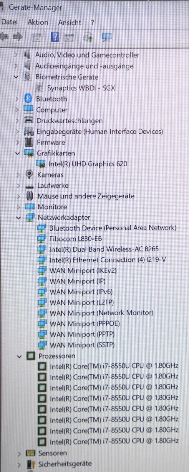 Lenovo ThinkPad T580 i7-8550U 32GB RAM 512GB SSD 15,6" FullHD  Win11 83%