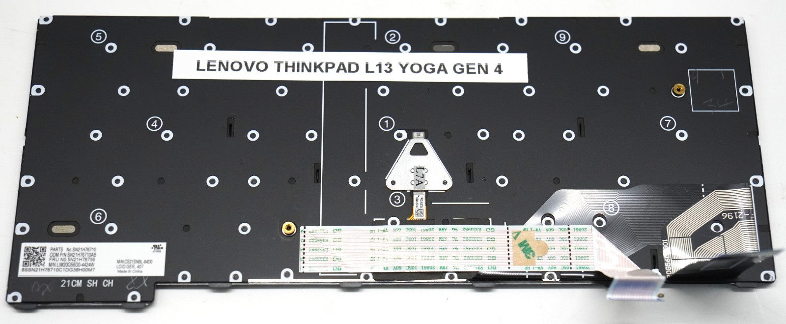 Lenovo ThinkPad Tastatur QWERTZ für L13 Yoga Gen4 X13 Gen 3 FRU 5N21H76759