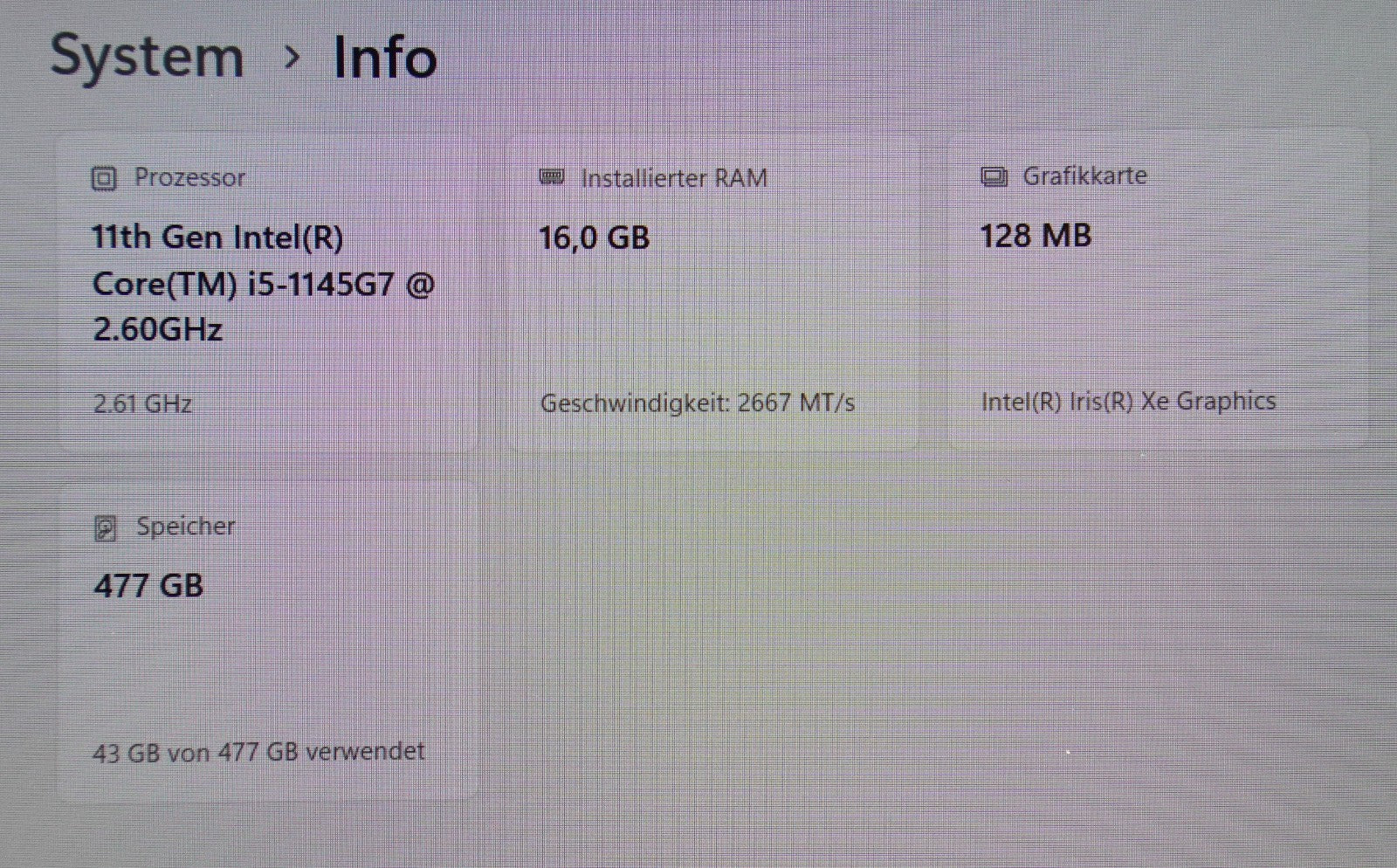 Lenovo ThinkPad T15 Gen2 i5-1145G7 16GB RAM 512GB SSD 15,6" FHD Win11 #J1