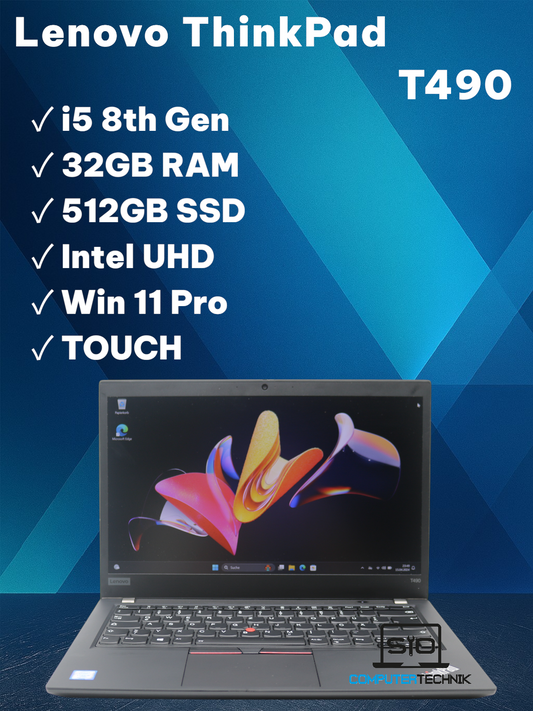 Lenovo Thinkpad T490 i5-8365u 32GB RAM 512GB SSD NVMe FullHD IPS TOUCH #1