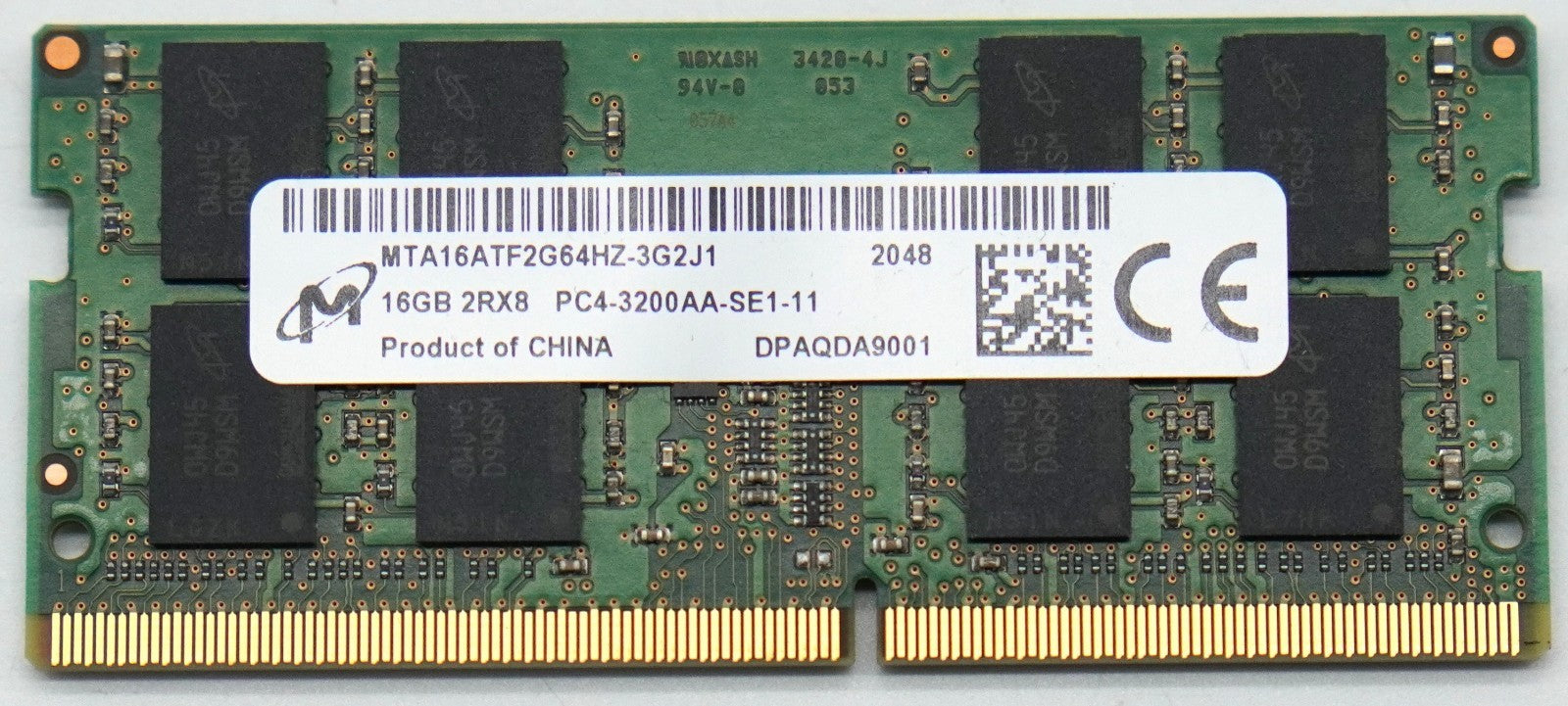 Micron 16GB RAM DDR4 3200MHz SO-DIMM 2Rx8 PC4-3200AA-SE1-11