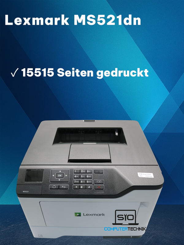 Lexmark MS521dn - Laserdrucker LAN USB Duplex - 15515 Druckseiten