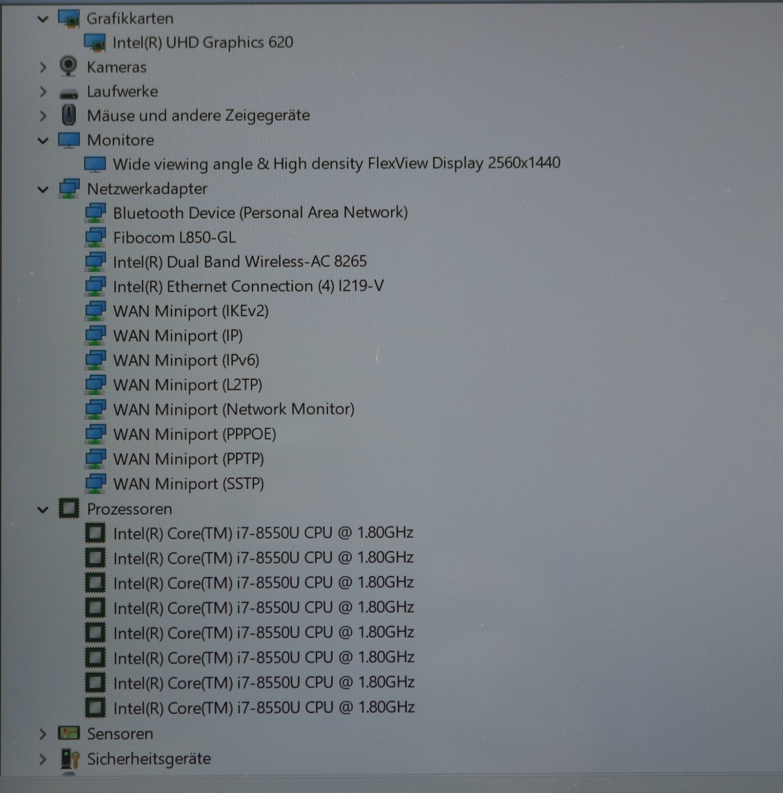 Lenovo Thinkpad X1 Yoga Gen 3 i7-8550U 8GB RAM 256GB SSD 14" QHD Touch mit Stift