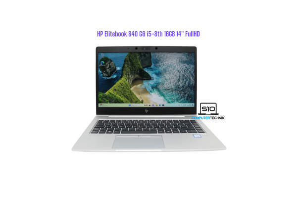 HP Elitebook 840 G6 | i5-8265U 16GB RAM | 256GB SSD NVMe | 14" FullHD Win11