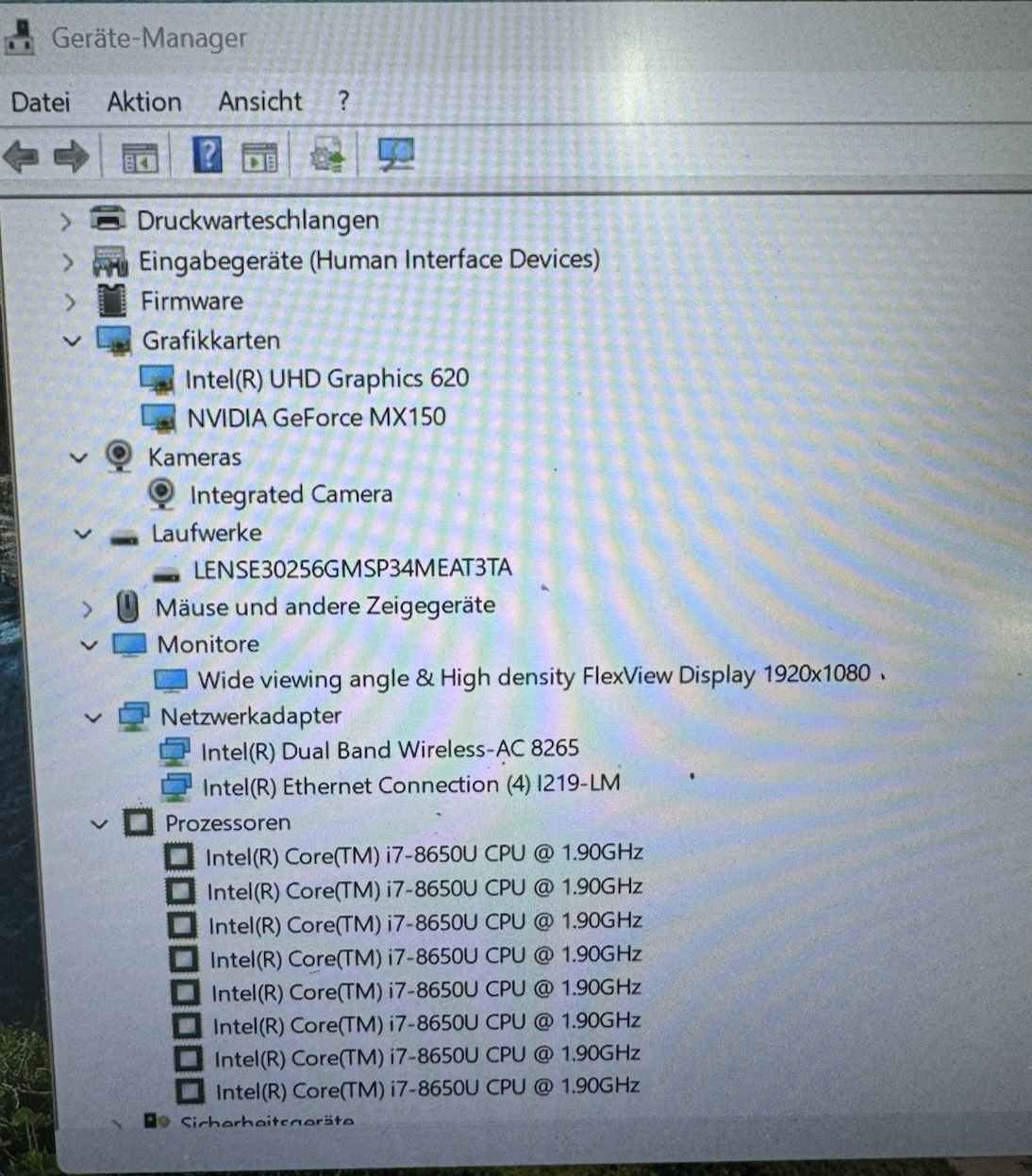 Lenovo Thinkpad T480 i7-8650u 16GB RAM 256GB SSD FHD IPS 2x Akkus NVIDIA MX150