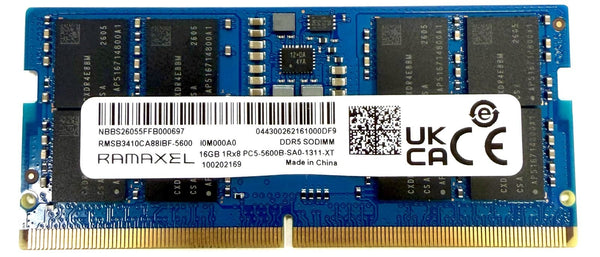Ramaxel 16GB DDR5 5600MHz SO-DIMM PC5-5600B Laptop RAM RMSB3410CA88IBF-5600 NEU
